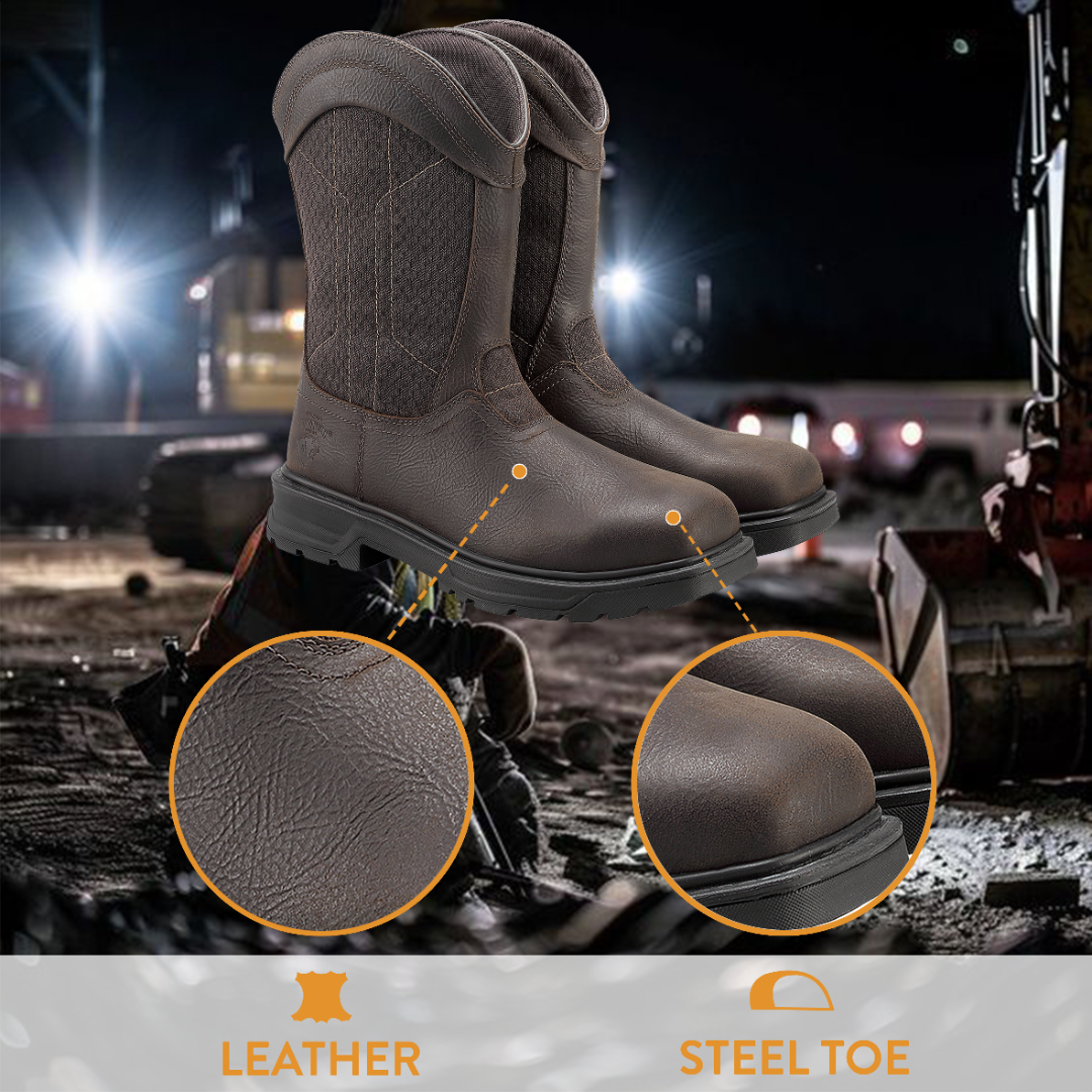 Herman Survivors Men's Granite Pull On Steel Toe Work Boots photo 2