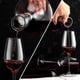 thumbnail image 3 of Decantador de vino, jarra de vino tinto, decantador con aireador integrado, vidrio soplado a mano sin plomo con tapa de acero inoxidable, filtro, 3 of 4