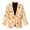 Maple Leaf Berry Fall, variant on Cherry Blossom Floral Pattern Women's Blazer Lightweight Business Casual Jacket Classic Notch Lapel Sweater Soft Lightweight Fabric Suit Easy Care Fabric Business Casual Essential, L