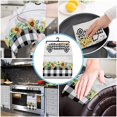 thumbnail image 4 of SPXUBZ Kitchen Towels, Black and White Buffalo Plaid Truck Sunflower for Home Kitchen Decor Housewarming Gift Towel Set of 2, 4 of 5