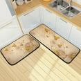 thumbnail image 2 of Retro Honey Bees Wildflowers Kitchen Mat Set of 2 Anti-Fatigue Kitchen Rug Set Non Slip Foam Cushioned Kitchen Runner Rugs and Mats Comfort Standing Mat for Farmhouse Doormat Laundry, 2 of 6