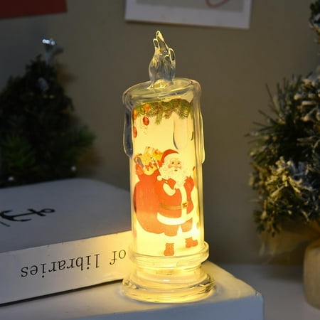 

Latest Christmas Flameless Candles With Santa Snowman Battery Operated Christmas Themed LED Candles For Festival Christmas Decorations Hairdresser Snowflake Ornament Teacher Ornament Bulk Vintage