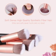 Makeup Brushes 16Pcs Professional Makeup Brush Set, 2 Silicone Face Mask Brushes,4 Blender Sponge,1 Brush Cleaner Premium Synthetic Foundation Brush Blending Face Powder Blush Concealers Eye Shadows