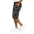 thumbnail image 3 of G-Style USA Men's Relaxed Fit Belted Camo Cargo Shorts - Floral Black - 38, 3 of 6