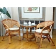 thumbnail image 2 of SK New Interiors Set of 4 Pelangi ECO Natural Rattan Wicker Dining Armchairs Handmade Design, Colonial, 2 of 7