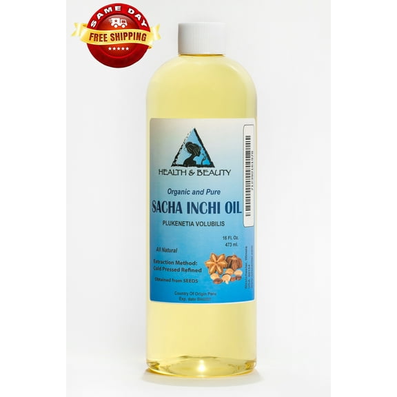 Sacha inchi oil refined organic carrier cold pressed 100% pure all natural 64 oz