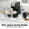 thumbnail image 5 of Hamilton Beach FlexBrew Sinlge Serve Coffee Maker, K Cup Pod Compatible & Grounds, 14 oz. Reservoir, Black & Stainless, 5 of 8