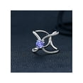 thumbnail image 4 of Gem Stone King 1.48 Ct Round Blue Tanzanite 925 Sterling Silver Ring, 4 of 4