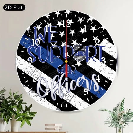 Welcome Dandelion Round Wall Clock Farmhouse Shabby Chic Floral Silent Non Ticking Teal Aqua Blue Home Decor