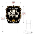 thumbnail image 6 of Signs Authority 24-h-Video Black Coroplast Surveillance Signs | Security Camera Warning, 6 of 9