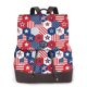 thumbnail image 1 of Disketp American Stars2 Mochila de Cuero para Mujer, Bolso de Espalda Antirrobo con Estilo para Viaje, Trabajo y Uso Diario, 1 of 4