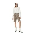 thumbnail image 5 of Women Elastic Waist Shorts Casual Solid Color Shorts Comfy Lightweight Shorts With Pockets Drawstring Pants for Women Women Casual Pants for Winter Petite Linen Pants for Women Casual Summer Womens, 5 of 7