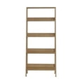 thumbnail image 3 of Madesa Modern 5-Tier Ladder Shelf Pantry Storage Space 24 Inch Wooden Free Standing Bookshelf Utility Shelves for Home Office Study Room and Kitchen  - Rustic, 3 of 4
