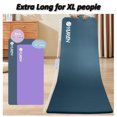 thumbnail image 2 of YR Yoga Mat Mat Grueso Ejercicio de 1 Pulgada Mat 76,7 "X 24" Workout Mats para Gimnasio en Casa, Gris Azul con Bolsa, 2 of 8