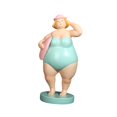 thumbnail image 3 of Figura de mujer playera, regalo de inauguración de la casa, escultura de escritorio para armarios. Verde, 3 of 9