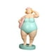 thumbnail image 3 of Figura de mujer de playa, escultura de escritorio, colección, linda estatua de resina artesanal, regordeta Verde, 3 of 8