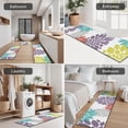 thumbnail image 5 of Yellow Floral and Petal Pattern Kitchen Rugs Sets Of 3,Kitchen Runner Rugs Non Skid Washable,Decorative Kitchen Floor Mats for Kitchen,Sink,Laundry,17"x30"+ 17"x47" + 17"x59", 5 of 6