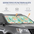 thumbnail image 4 of Balery 2 Piece Elephant and Flowers Car Windshield Sun Shade|Foldable Front Windshield Shade for Car Front Window for Most Sedans SUV Truck-Small, 4 of 7