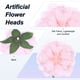 thumbnail image 2 of Uxcell 30-Pack Cabezas de Peonías Artificiales, Cabeza de Peonía de Seda Falsa de 2.4 Pulgadas para Boda/Ramo/Pared de Flores [Rosa, 6cm], 2 of 7