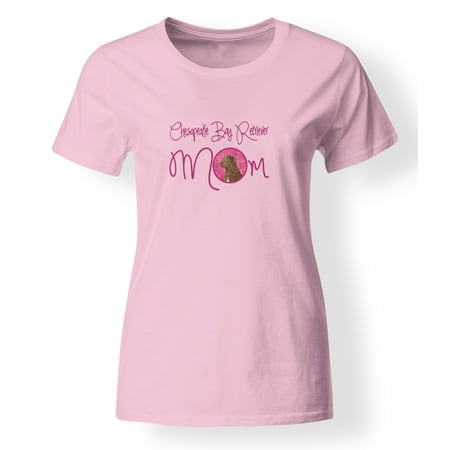 - Pink Chesapeake Bay Retriever Mom T-shirt Ladies