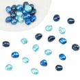 thumbnail image 2 of 36 Pcs Dyed Natural Cultured Freshwater Pearl Beads 3 Colors 6~10 mm Oval Shape Freshwater Pearl Blue Series Loose, 2 of 8