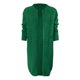 thumbnail image 3 of Gabardina para mujer Gibobby Suéter cárdigan largo Invierno Sólido Suelto verde M, 3 of 5