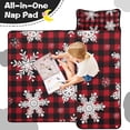 thumbnail image 4 of Red Christmas Snowflake and Plaid Pattern Toddler Nap Mats for Kids Preschool,50"x20" Sleeping Mat Bag or Kids,Toddler Sleeping Bag,Toddler Nap Mat or Daycare, 4 of 6