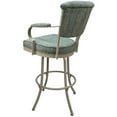 thumbnail image 2 of Tobias Designs Miami 34"H Fabric/Metal Bar Stools in Watusi Aquatint/Beige, 2 of 2
