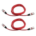thumbnail image 2 of XLR Male to Female Audio Cable Microphone Sound Card Mixer 3 Core Balanced Cable DMX Stage Lighting Control Cable, 2 of 5