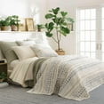 thumbnail image 2 of Hawthorn Neutral Pillow Sham, Euro Size, Ivory/Grey Floral Pattern, 2 of 7