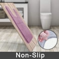 thumbnail image 4 of LAICAIW Memory Foam Toilet Bath Mat U-Shaped, 24 X 20 Inches,Soft and Comfortable, Super Water Absorption, Non-Slip, Machine Wash and Easier to Dry for Bathroom Commode Contour Rug, Mauve, 4 of 7