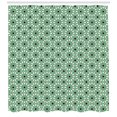 thumbnail image 3 of Ambesonne Moroccan Shower Curtain, North Stars, 69"Wx84"L, Sea Green Cream Black, 3 of 3