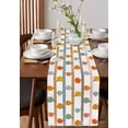 thumbnail image 4 of Ldtrchee Blue Pink Orange Green Pumpkins Table Runner 60 Inches, Fall Thanksgiving Bed Runner Dresser Scarves Tabletop for Indoor Outdoor Parties/Ceremony/Banquet, 13" x 60", 4 of 8