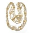 thumbnail image 2 of NYFASHION101® Silver-Tone Beaded Skinny Fishnet Infinity Loop Scarf - Gold, 2 of 4