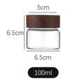 thumbnail image 1 of Frasco de vidrio de borosilicato de alta calidad para cocina, tapa de madera de acacia, frasco transparente para almacenar granos, frasco para almacenar alimentos, 1 of 2