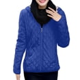 thumbnail image 5 of HAiming Quilted Jackets for Women Fleece Lined Long Sleeve Padded Coats Winter Casual Loose Warm Outwear with Pockets, 5 of 6
