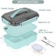 thumbnail image 3 of Bento Box Fiambrera para adultos, Bento Box Lunch Box Containers, Bento Box para niños con compartimentos, palillos y tenedor, 3 of 8