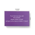 thumbnail image 3 of RXBC2011 Thank You for Your Purchase Cards Package Insert for Online Business, 100 Pack, Purple, 3 of 9