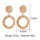 thumbnail image 3 of Pendientes Redondos Zulema Frost Ball Loop Hipoalergénicos Plata, 3 of 8