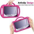 thumbnail image 5 of AVAWO Kids Case for Samsung Galaxy Tab A11+ Plus/A9+ Plus 11 Inch 2026/2023, with Strap, Shockproof Lightweight Handle Stand with Lanyard, Rose, 5 of 9