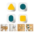 thumbnail image 3 of PENGXIANG 4 pcs Geometry Shape Hooks Multi-purpose Hangings Bathroom Wall Accessories, 3 of 10