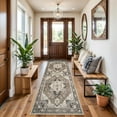 thumbnail image 6 of Washable Kitchen 3x8 Runner Rug - 3x8 Hallway Rug Distressed Mats Non-Slip Soft Room Floor Carpet for Dining Room (Beige,3x8), 6 of 9