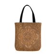 thumbnail image 2 of ASHLEIGH Retro Mandala Style Floral Circle Wood Carving Art Canvas Reusable Tote Bag Durable Shopping Tote Bags Book Bags for Women Men Kids, 2 of 3