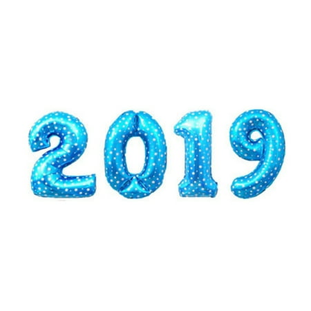 Ccv Christmas Eve 2019 KABOER 2019 Happy New Year Gold Foil Balloons Eve Party Merry Christmas Decorations Lot ()