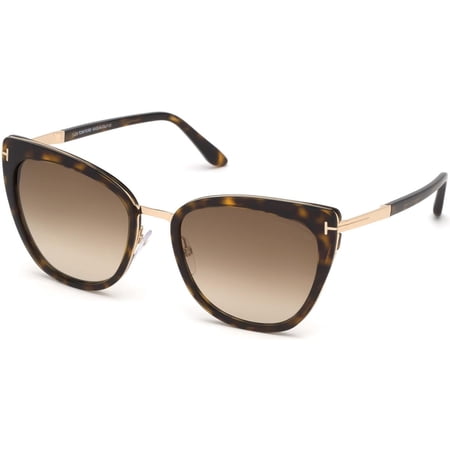 Tom Ford Simona FT0717 52F Dark Havana Gradient Brown 57 mm Women's Sunglasses
