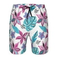 thumbnail image 3 of Balery Hawaiian Style Traje de Baño Estilo Hawaiano para Hombre, Shorts de Secado Rápido con Bolsillos-Medium, 3 of 6