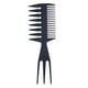 thumbnail image 3 of Peines para peinar hacia atrás 3 en 1 con forma de hueso de cola de pez para extensiones de cabello, desenredante, peinado y coloración para peluqueros de salón, 3 of 5