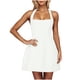 thumbnail image 2 of mfyjkho Vestidos midi para mujer, Vestido casual de rayas con cuello en V para mujer Vestidos de otoño m, 2 of 9