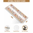 thumbnail image 4 of Stair Treads for Wooden Steps, Vintage Flowers Peel and Stick Stair Treads with Reusable Adhesive, Spring Floral Botanical Pastoral Non Slip Indoor Stairs Runner Rugs Mats for Elders Dogs 8"x30" 7PCS, 4 of 7