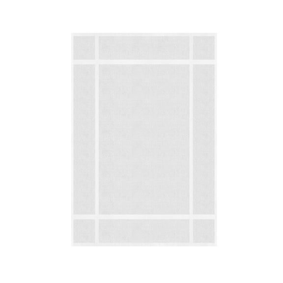 Ample Decor Cotton Bath Mats 1 Pack 34x20 inches 1350 GSM - for Bathroom Floor, Shower - White